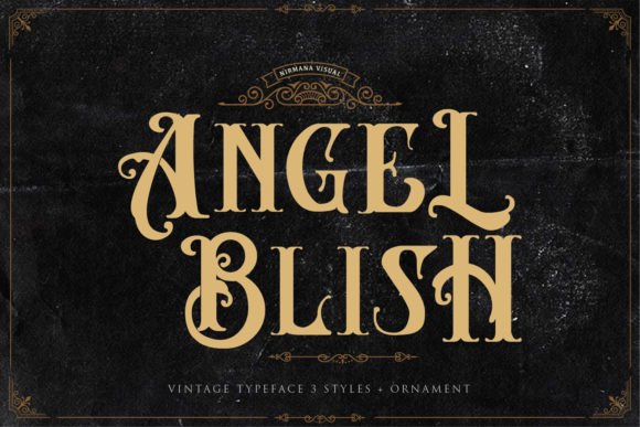 Angel Blish Family: A Victorian-Inspired Display Font for Modern Branding
