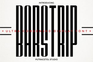 Barstrip: A Modern Display Font for Bold Campaigns