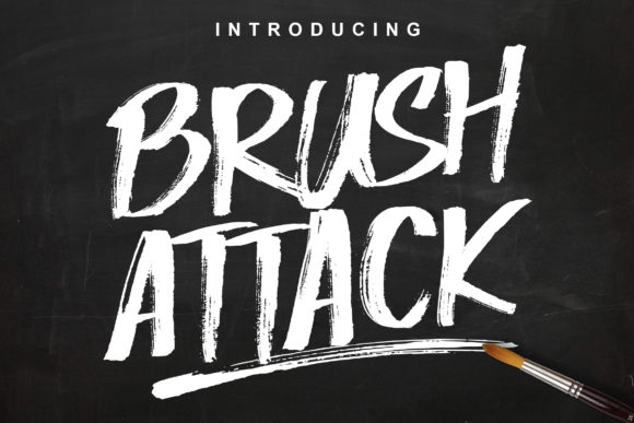 Brush Attack: A Versatile Display Font for Digital Design