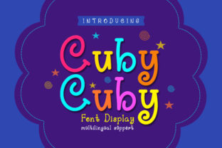 Cuby Cuby: A Playful Display Font for Crafters and Designers