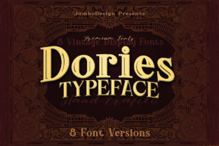 Dories Family: A Vintage Grunge Font for Bold Branding