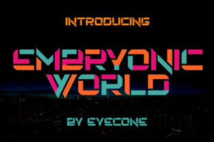 Embryonic World: A Font That Breathes Life Into Your Creations