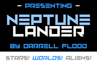Neptune Lander Font for Futuristic Web Design