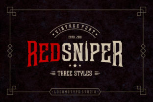 Redsniper: A Vintage-Inspired Display Font for Web Design