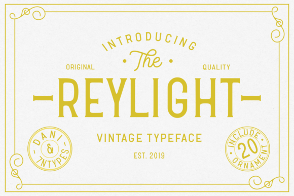 Reylight: A Font That Speaks Volumes in Design