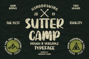 Sutter Camp Font Review for Campaign Design